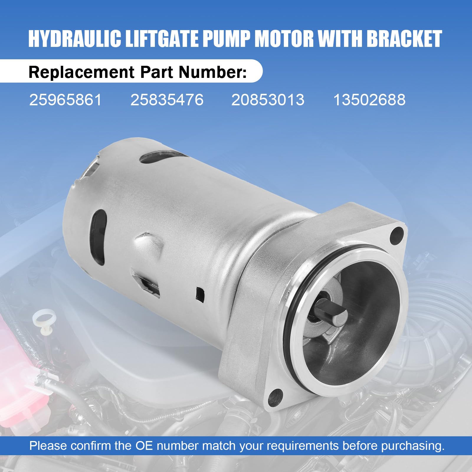 VORGENS Hydraulic Liftgate Pump Motor With Bracket Fits For Cadillac CTS Base/Luxury/Performance/Premium Wagon | SRX Base/Luxury/Performance/Premium Sport Utility, 2010-2015-Replace 25965861 125835476