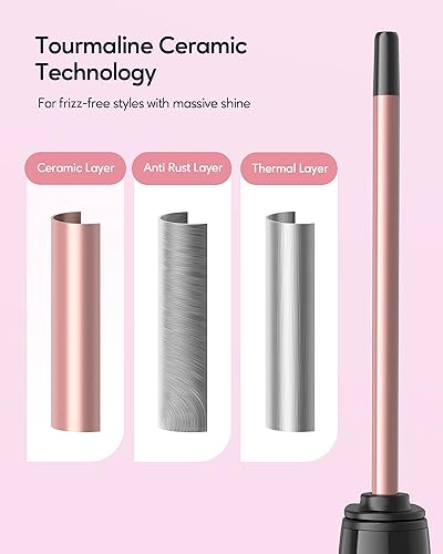 Miniatura 6 de Wavytalk Mini plancha plana de 0.7 pulgadas y rizador pequeño de 38 pulgadas