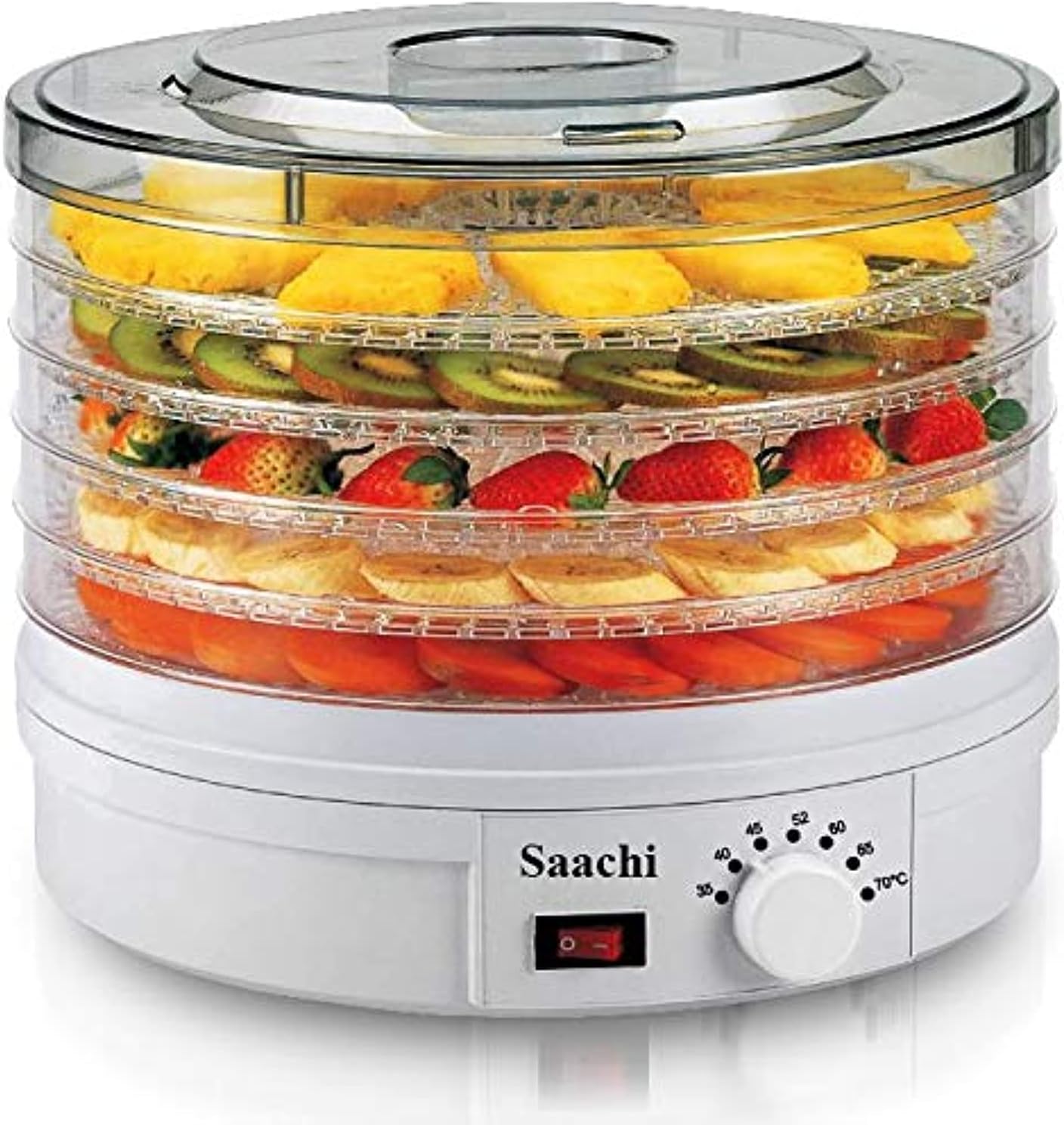 Saachi Nl-fd-4935 5 Tray Food Dehydrator (White)