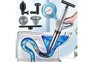 Toilet Plunger - The Ultra Pressure Drain Unclogger