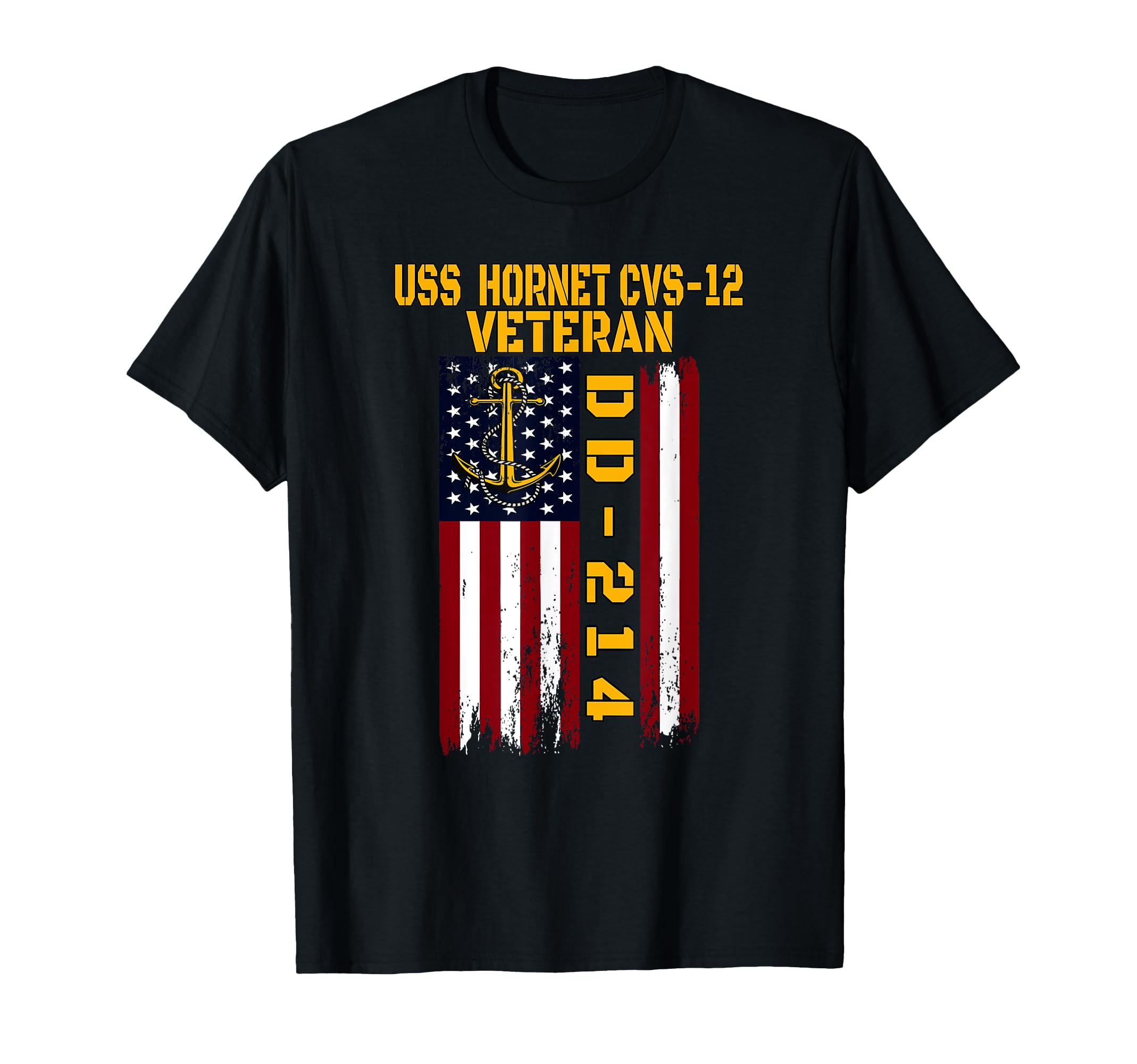 USS Hornet CVS-12 Aircraft Carrier Veteran Grandpa Father's T-Shirt