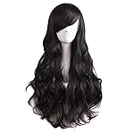 MapofBeauty 28 Inch/70 cm Charming Women\'s Long Curly Full Hair Wig (Black)