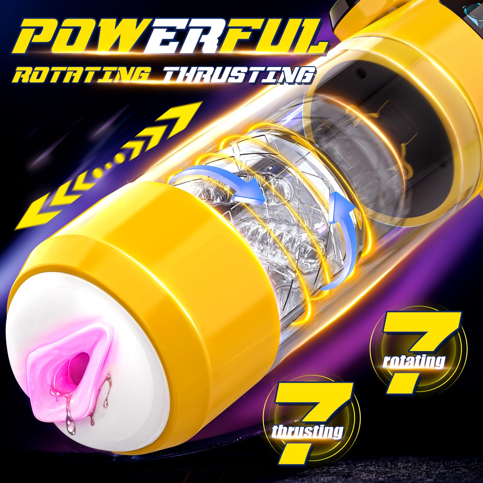 Amazon.com: Automatic Male Masturbator, Mens Sex Toys with 7 Thrusting &  Rotation Modes, Male Stroker with 7 Color Ambient Lighting, Hands Free Sex  Toy for Men, Adult Toys Mens Sex Toys :