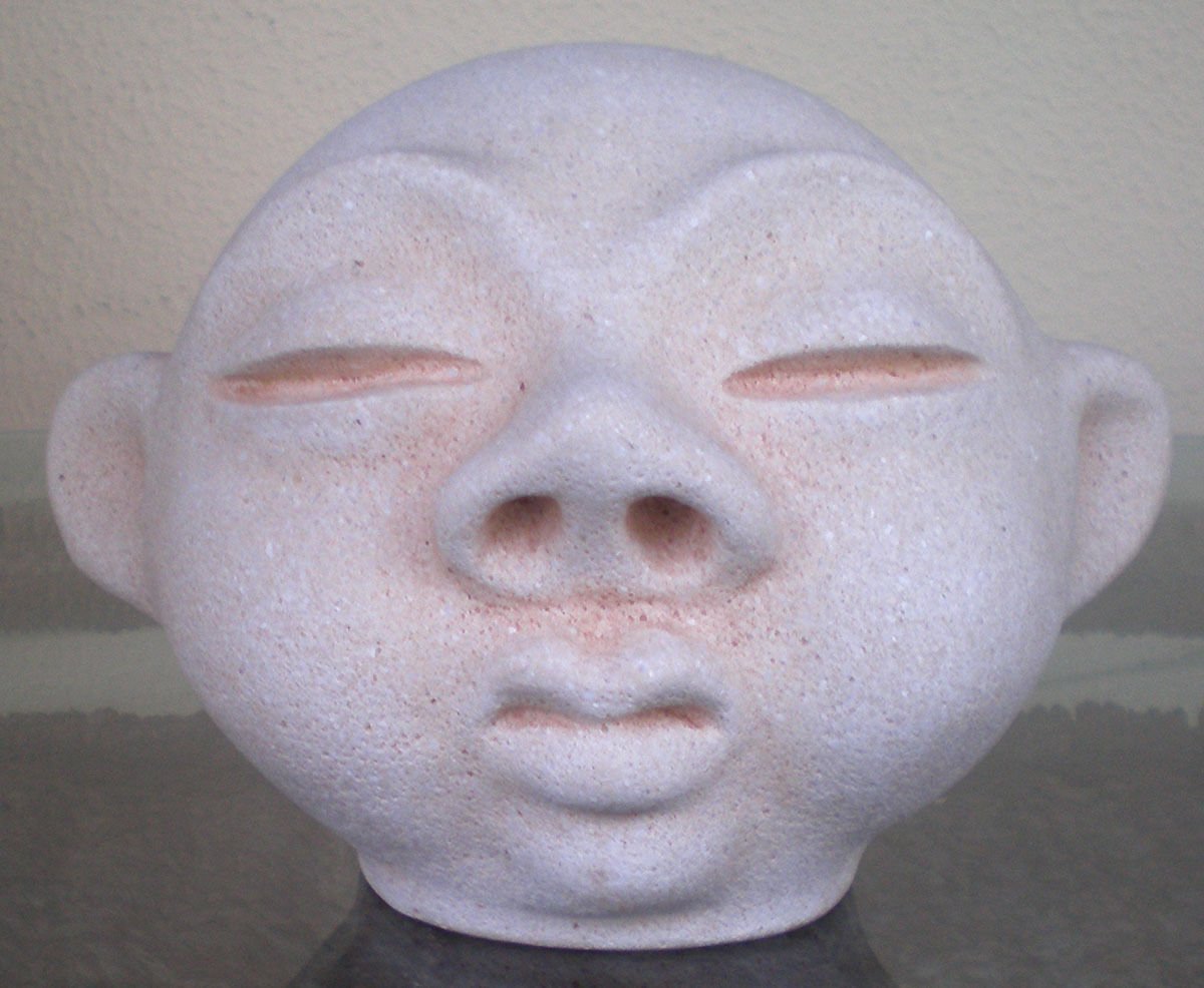 Cabeza Neolítica del Paleolítico Escultura Antigua Grecia Escolar