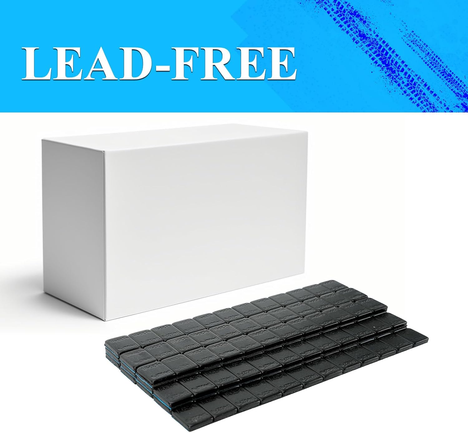 EASYBERG Tire Balancing Black Wheel Weights Stick-On Adhesive Big Box 624pcs 1/4 oz 0.25 oz