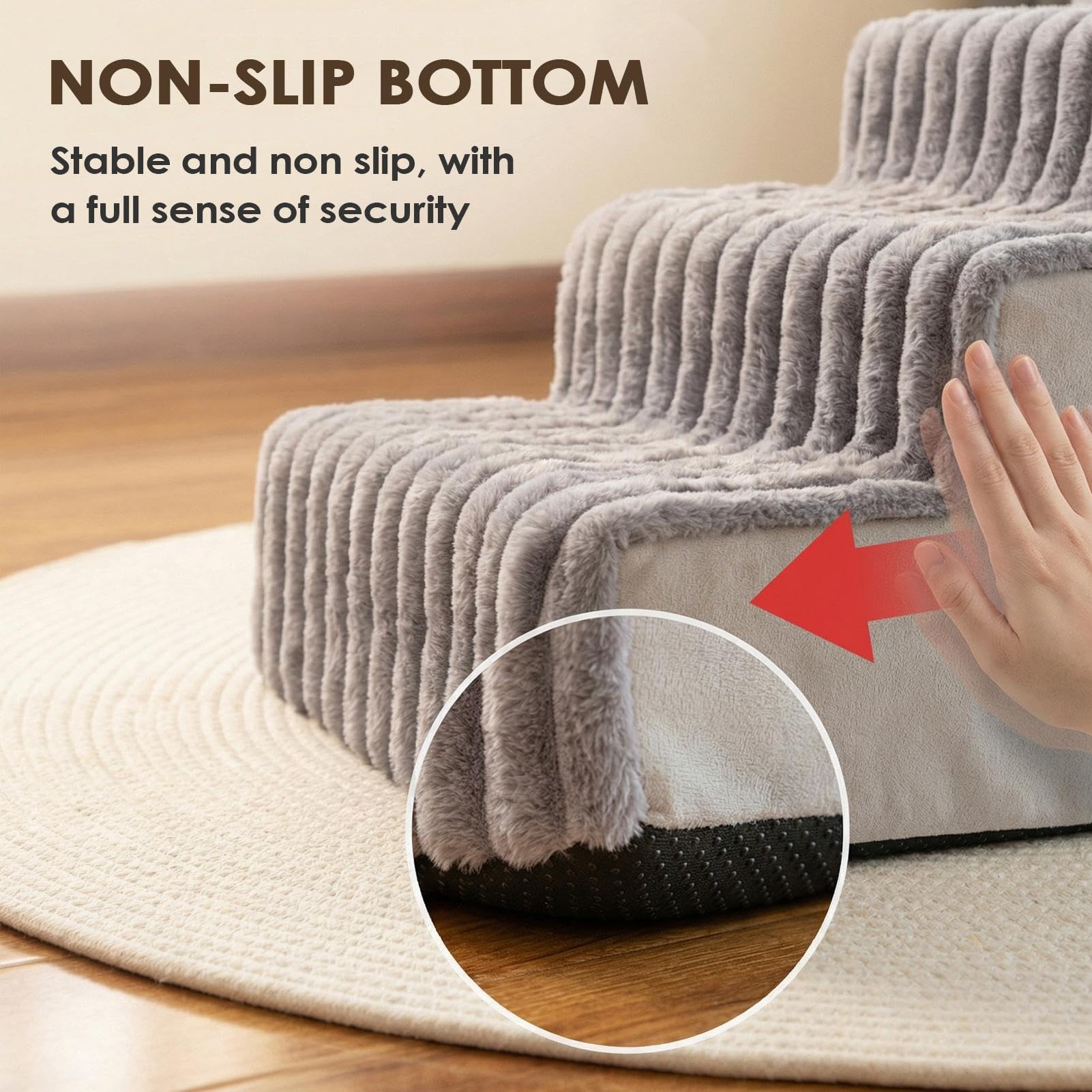 Escalón Canino Rampa Gruesa Antideslizante Ligera Y Desmontable para | Escalón Antideslizante Para Gatos para cachorros, gatos, sofá, sillón, balcón y apartamento de interior