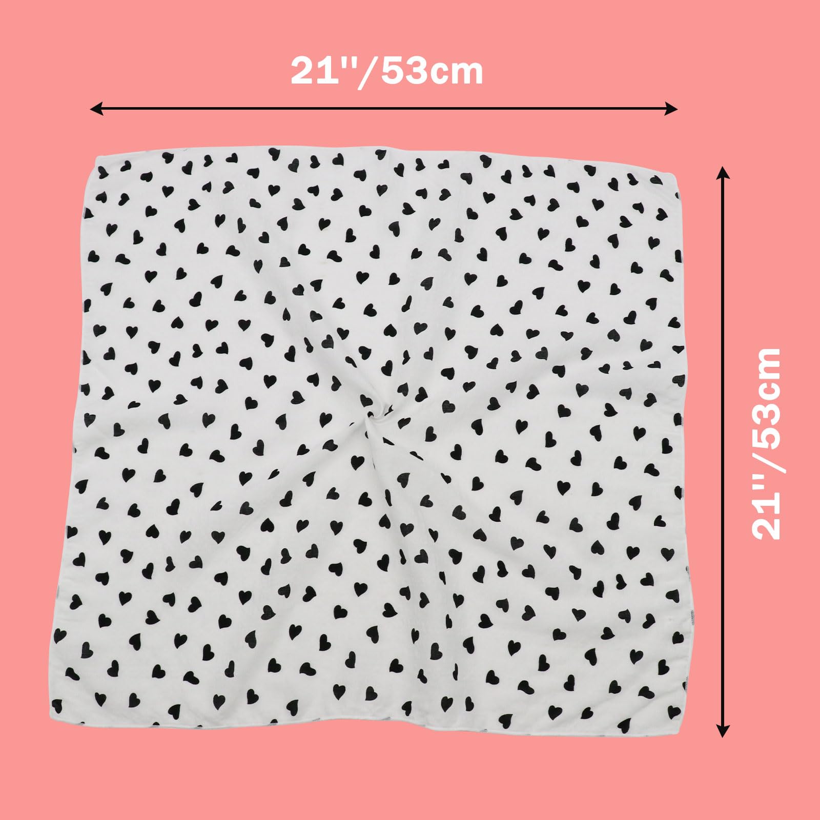 Bandanas - Pañuelo floral para la cabeza, pañuelo cuadrado versátil para uso casual, perfecto para mujeres y hombres