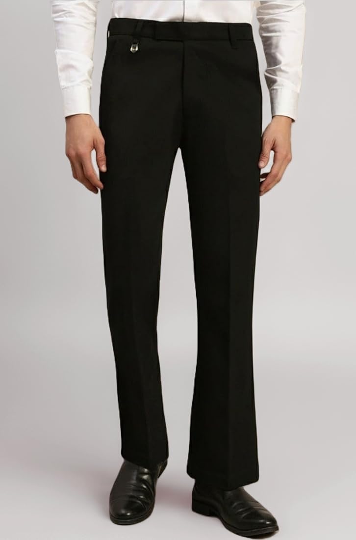 mens black bootcut dress pants Plus Size 2-In-1 Black A Line Dress (Extra Big Size) – Pluspreorder main image 0
