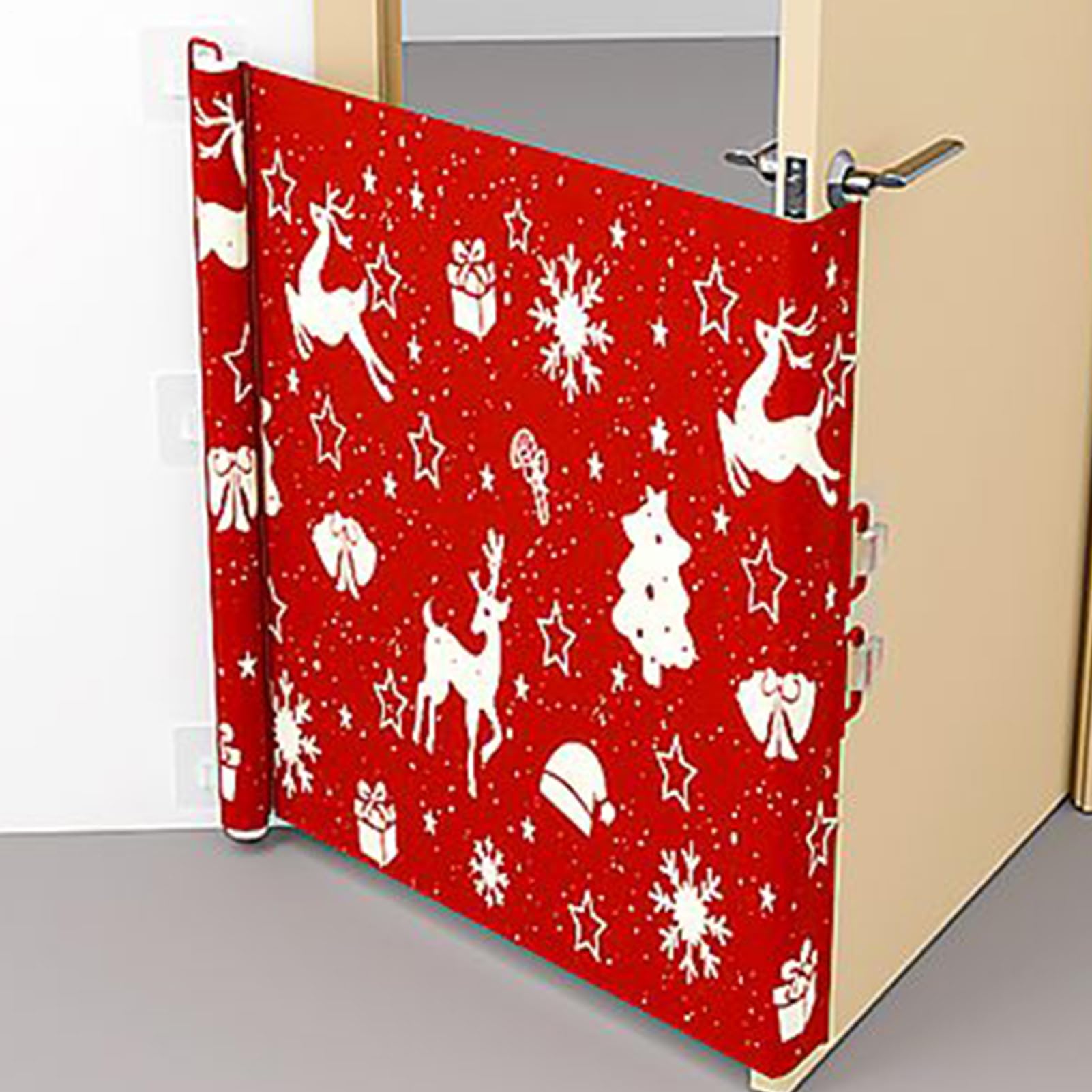 Cancello Per Cani Retrattile Sicuro A Prova Di Bambino Decor Natalizio | Interno Scale E Recinto Per Cani E Bimbi Per Interno Esterno Balcone Portico Terrazza Camera dei Bambini