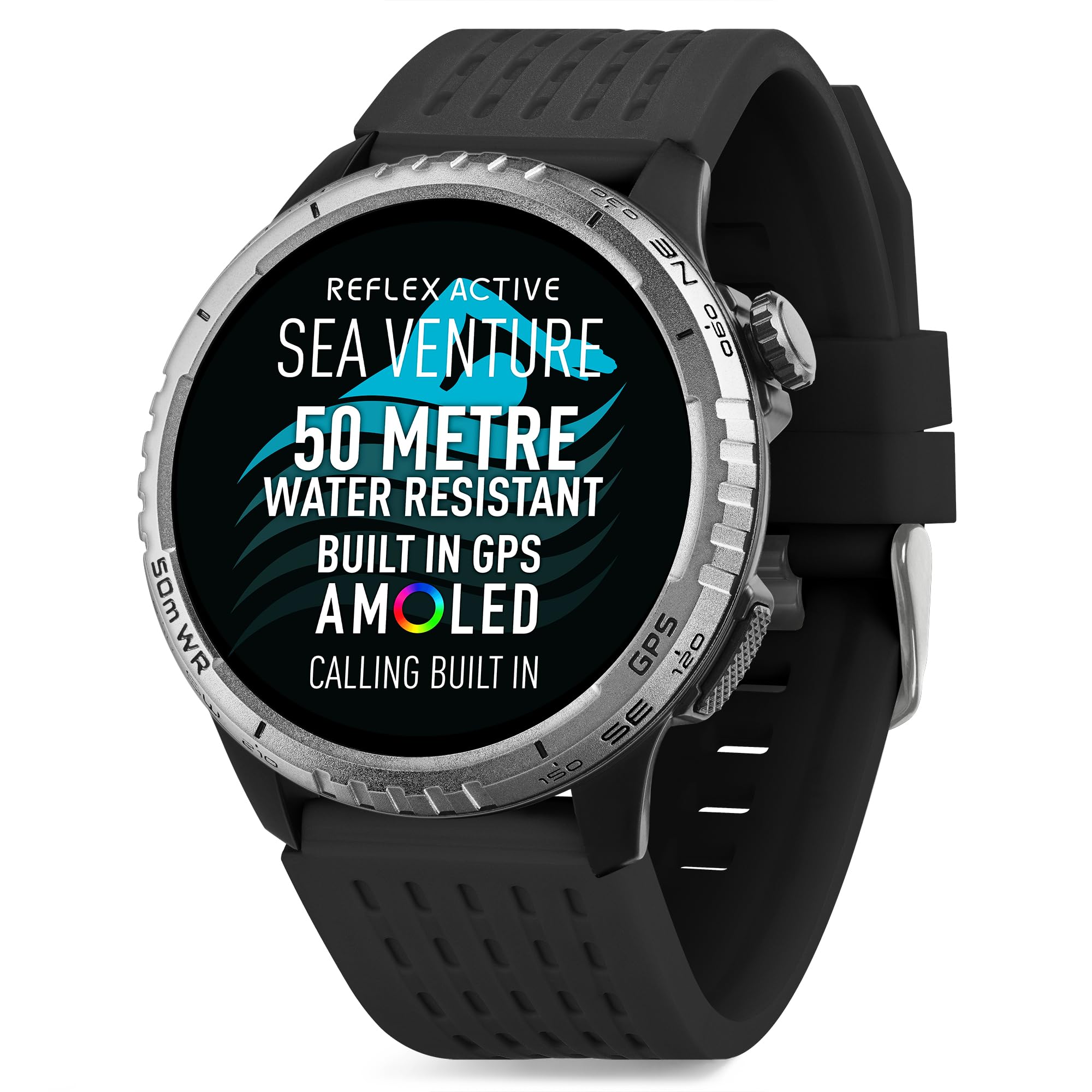 Reflex Active Sea Venture Montre Intelligente avec GPS AMOLED 50 m