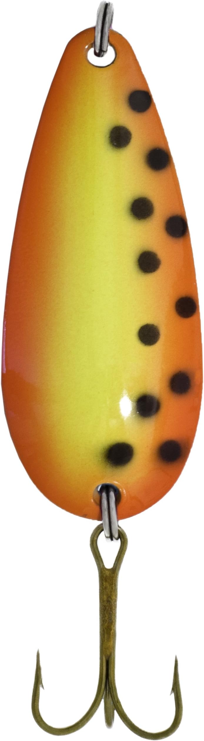 Sierra Spec Spoon Lure, Orange/Black Dot Crd, 1/2-Ounce