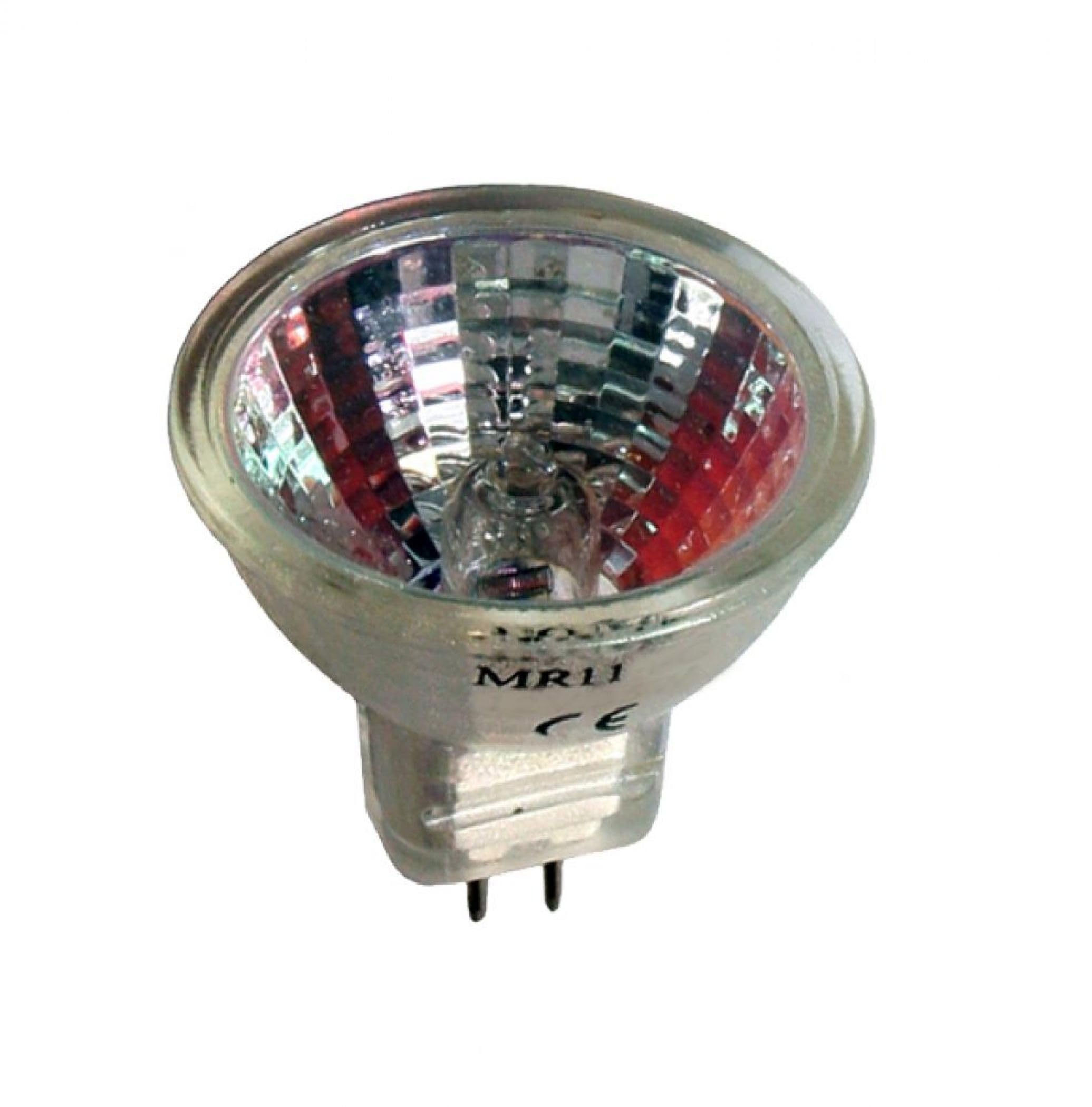 Schiefer 641131010 12v 5w Halogen MR11 GU4 Spot Bulb, 3000K, Dimmable, 30lm, 12° Beam, Fibre Optic, Open