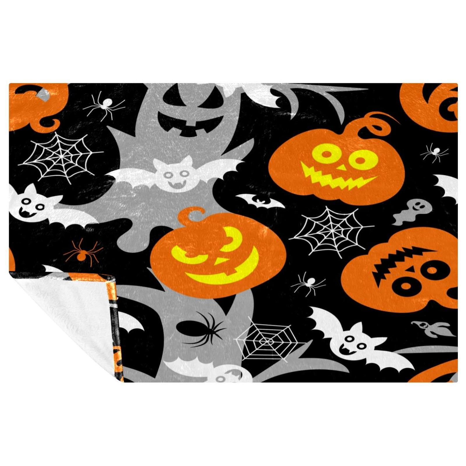 Plaid fantôme Halloween confortable pour des soirées cocooning chaleureuses