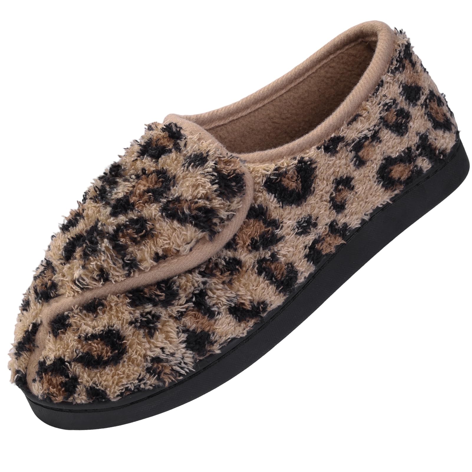Git-up Women Soft wide Slippers Memory Foam Closed Toed Diabetic Arthritis Edema House Slippers
