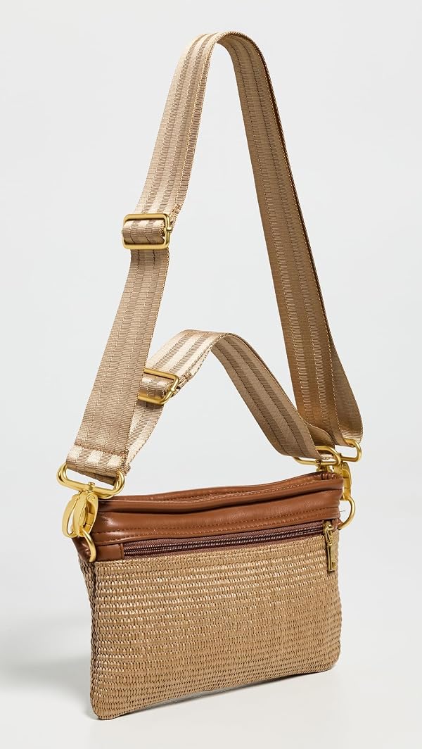 Think Royln Women's Bum Bag 2.0, Sand Dune Raffia/Mocha Luxe, One Size by Think Royln - Used condition - Image 3