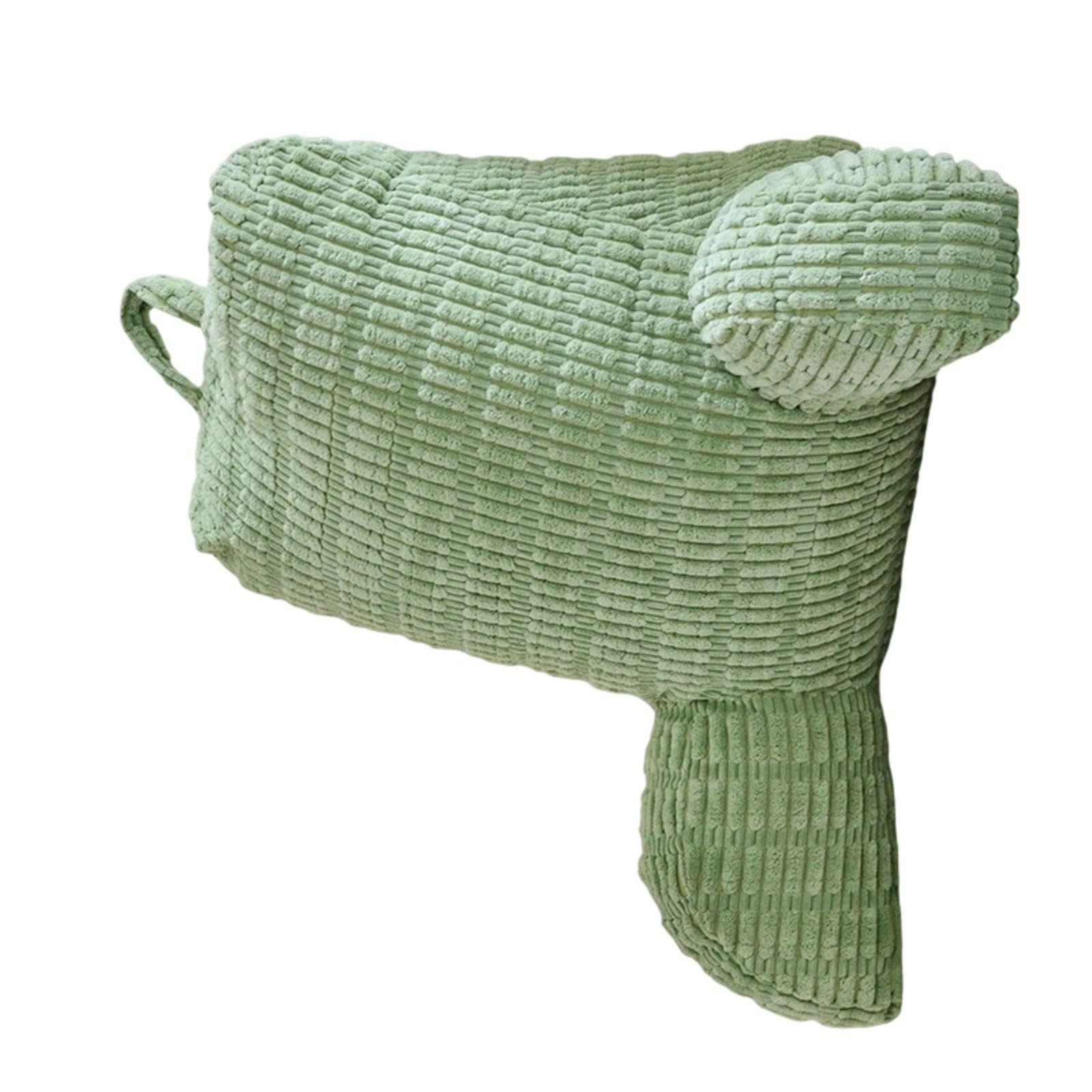 Hredyqw Ergonomic Reading Pillow For Adults With Arms And Pockets Large Back Backrest Cushion For Bed Sofa And Floor