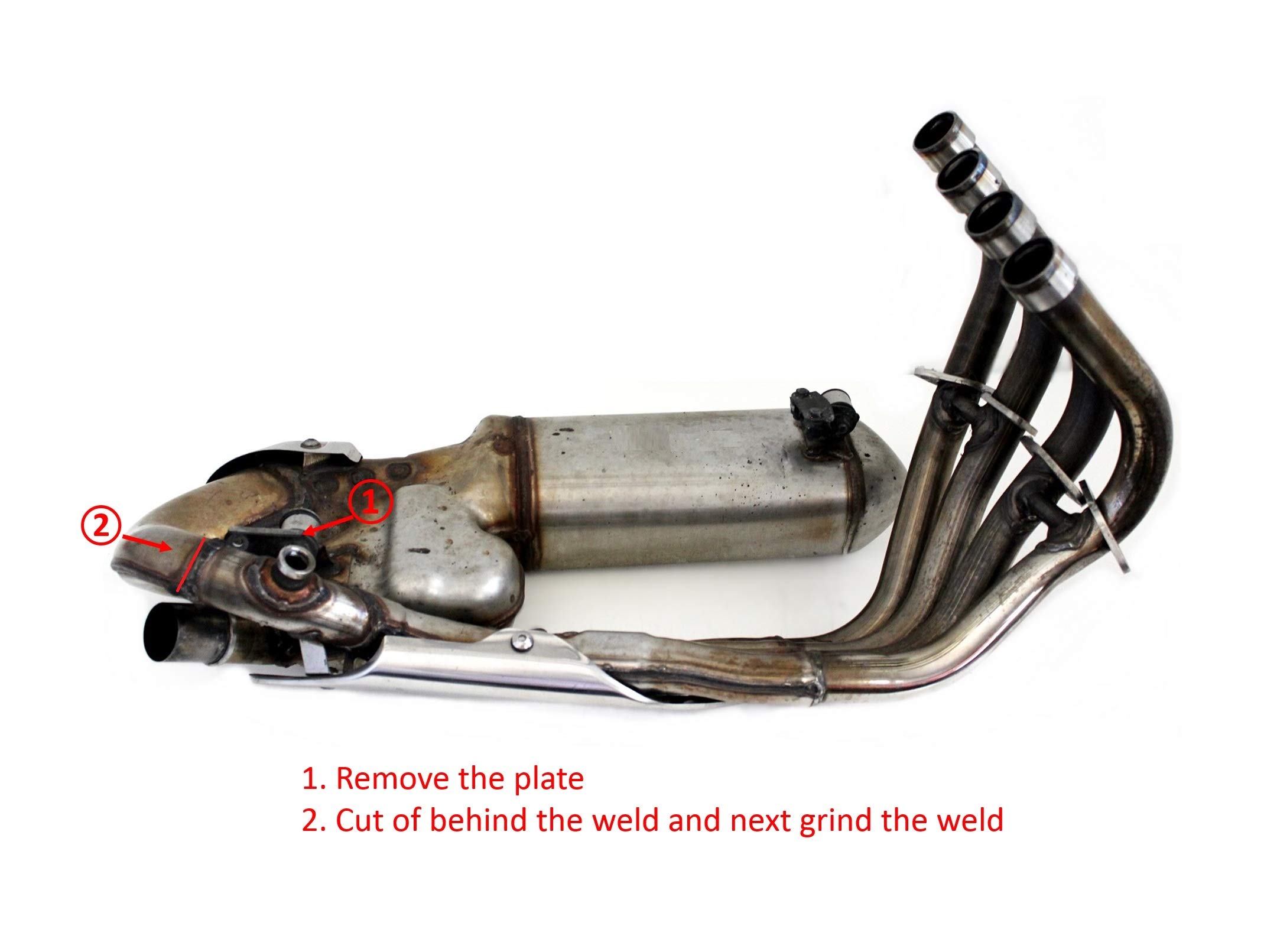 DOMINATOR Collettore di raccordo centrale compatibile con CB 600F HORNET PC41 2007-2013
