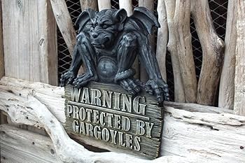 Amazon.co.jp: ガーゴイル 警告サイン ハンギングプラーク ドア