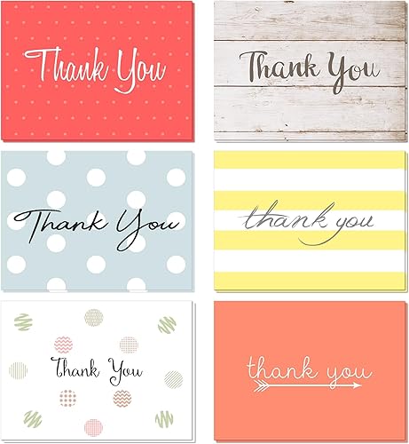 Oaklyn Juego de tarjetas de agradecimiento en blanco con sobres, papel profesional con un surtido de diseños y blanco en blanco en blanco, paquete a Oaklyn Juego de tarjetas de agradecimiento en blanco con sobres, papel profesional con un surtido de diseños y blanco en blanco en blanco, paquete a