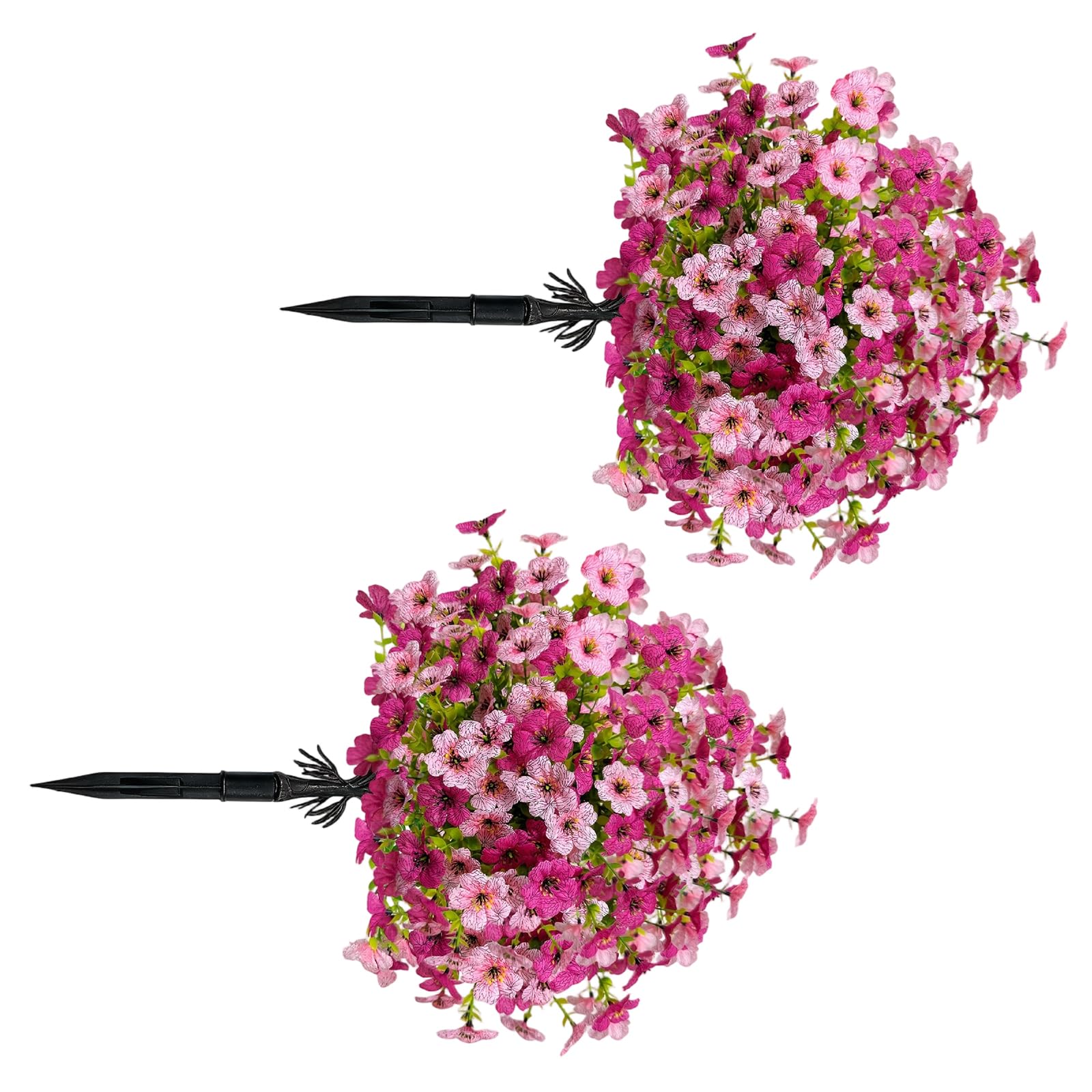 NVOQILIN 2 Pieces Simulation Gumtree Grape Assorted Hues Realistic Stems 45cm for Courtyard Landscape Colorful Artificial Bouquet