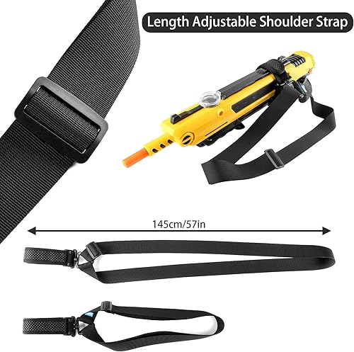 Miniatura 5 de Xxerciz Sling para pistola de sal 2.03.0, funda de nailon duradera con correa de hombro ajustable, correa de nailon portátil para usar pistola de sal