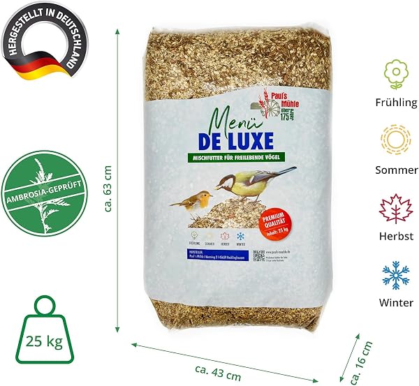 Pauls Mühle Wildvogelfutter Deluxe 25 kg - 3