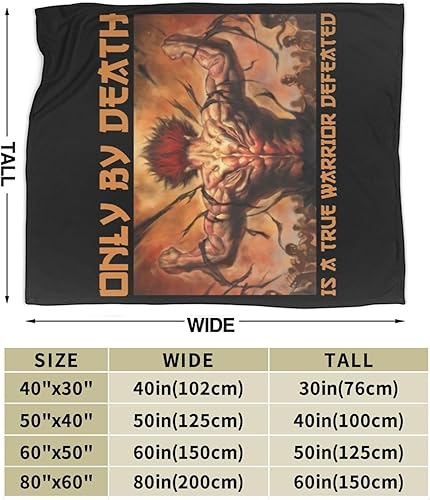 Miniatura 6 de Manta de franela de anime Baki The Grappler cómoda manta de forro polar para sofá, silla, cama, hogar, automóvil, adorno de 40 x 30 pulgadas