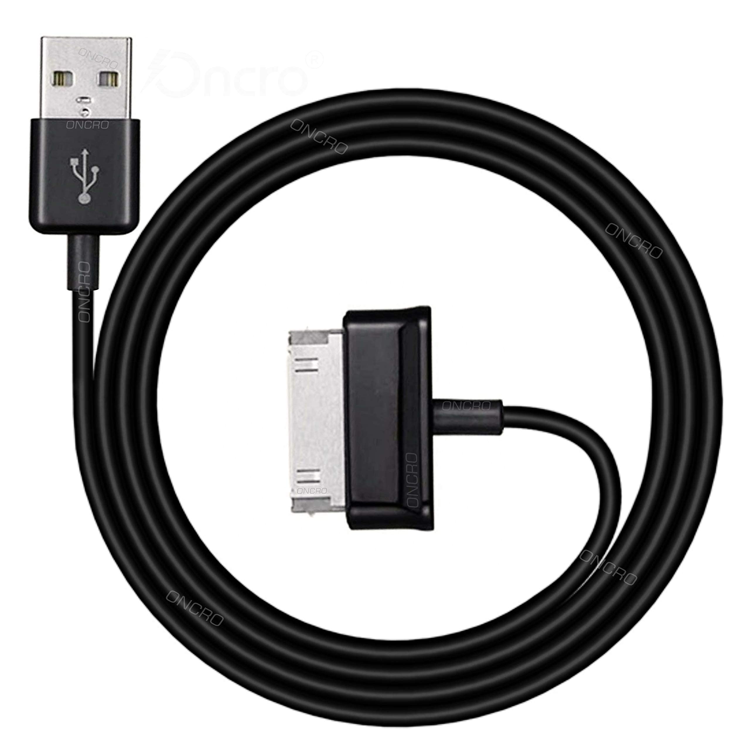 Oncro ® 30Pin To Usb 2.0, 30 Pin To Usb Data Syncing & Charging Fast Charging Cable Compatible For Tablet, Personal Computer, Laptop, 7.1 Charger Note 10.1 N8000 P7500 P7510 (Black)