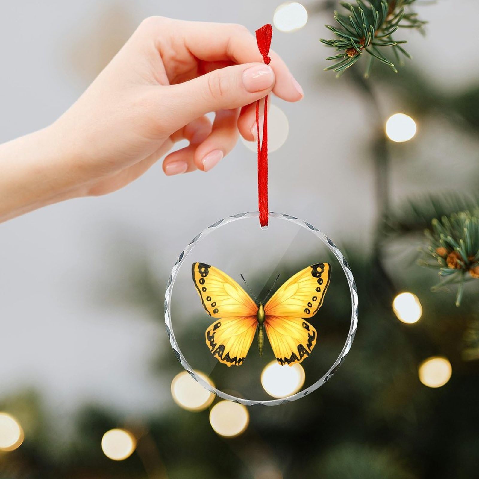Old World Christmas Fanciful Vlinder Glas Geblazen Ornament voor Kerstboom