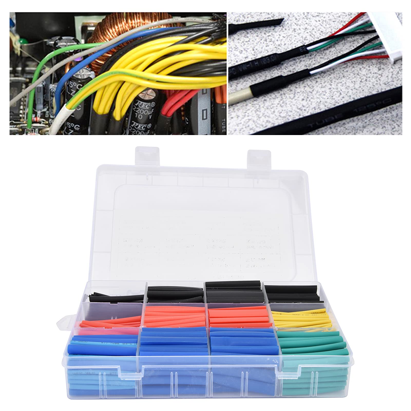 Heat Shrink Tubing Shrinkable Kit Colorful Cable Sleeve Tubes (560pcs Boxed)