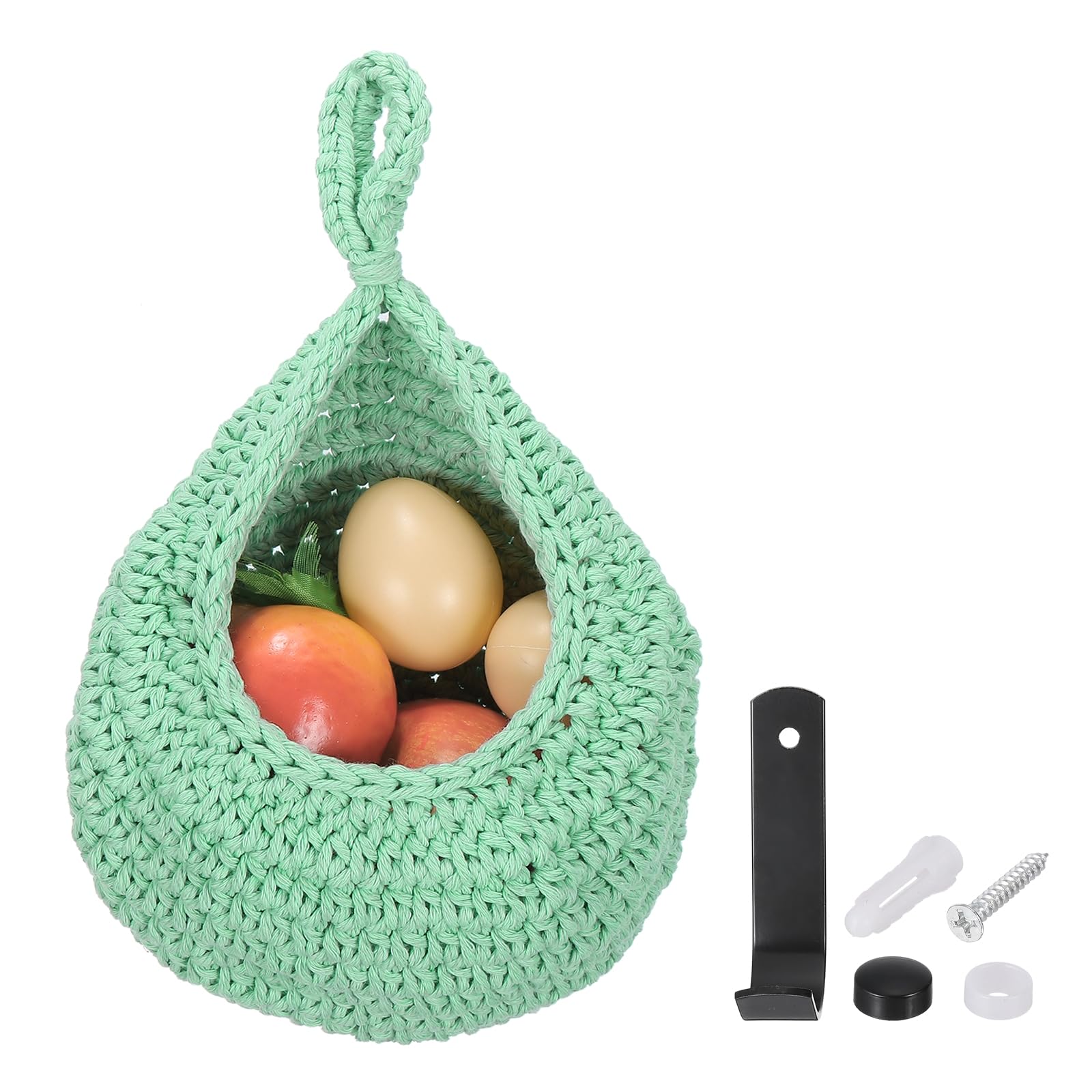 Cestas de frutas colgantes para cocina solución contra el desorden de verduras y ajos L