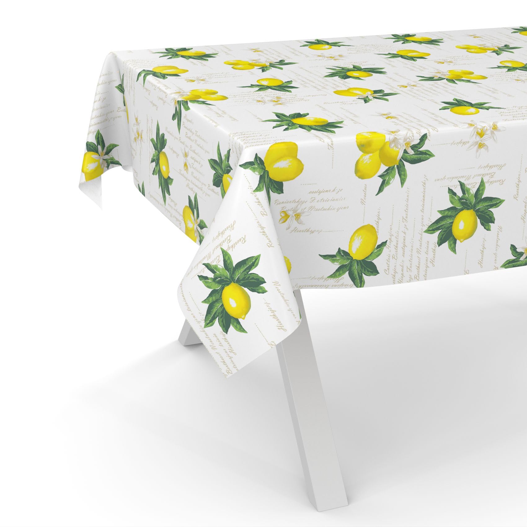 ANRO Tovaglia cerata lavabile 100 x 140 cm limoni