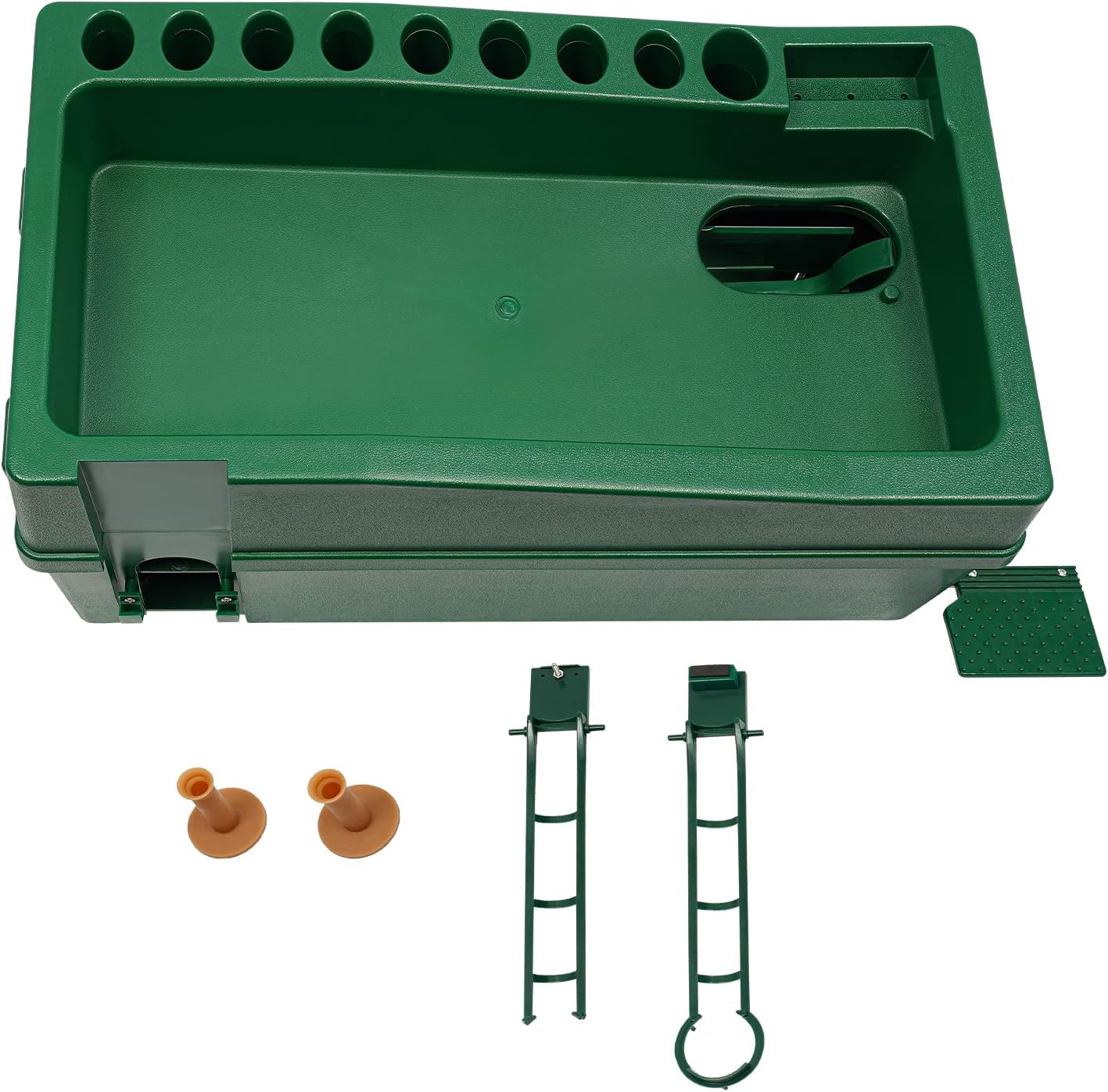 Golf Ball Dispenser Automatic, Golf Club Organizer, Powerless Automatic Tee Up Machine No Electricity Required Green