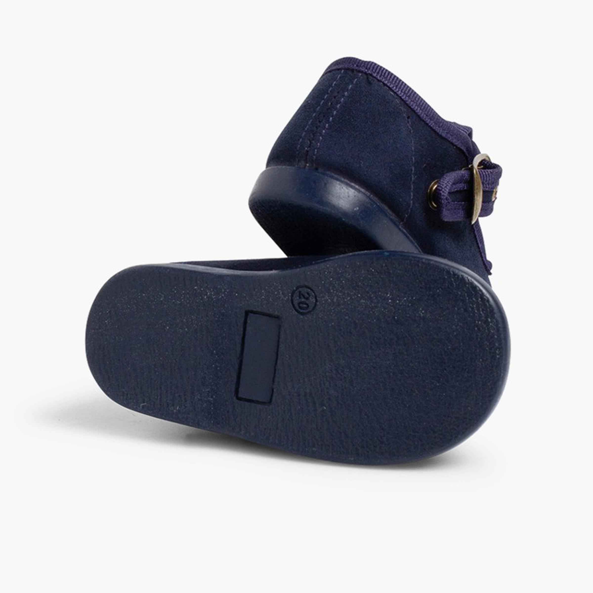 Pisamonas Scarpe Occhio di Bue Bambino Effetto Scamosciato