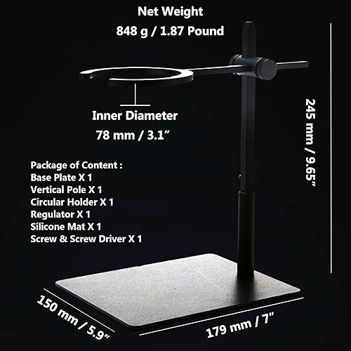 Miniatura 7 de Pour Over Coffee Station Soporte para gotero de café Soporte ajustable para filtro de café