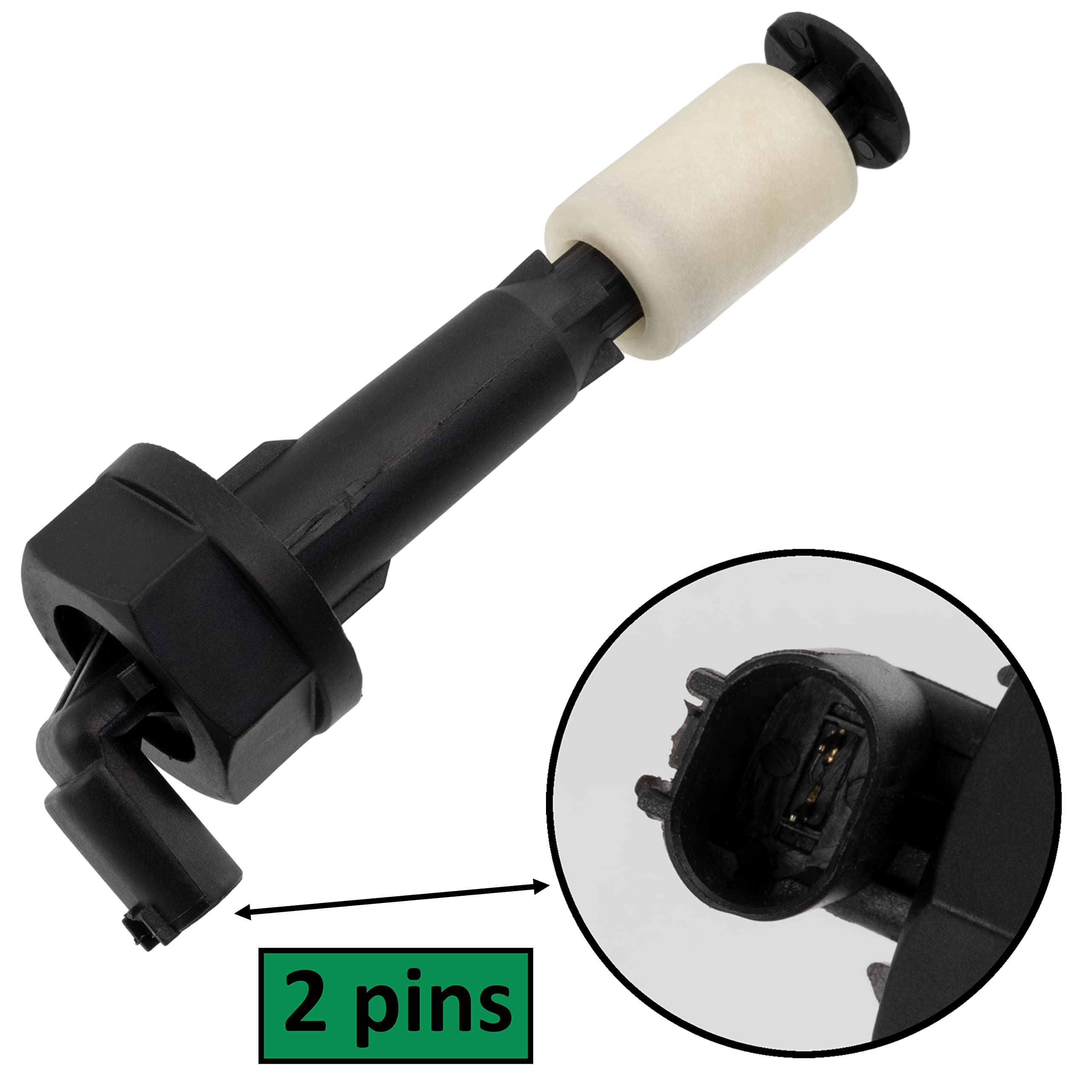 AERZETIX - C40441 - Sensor, nivel de líquido refrigerante - longitud 117mm - número de polos: 2 pines - compatible con 61318360855, 8 360 855