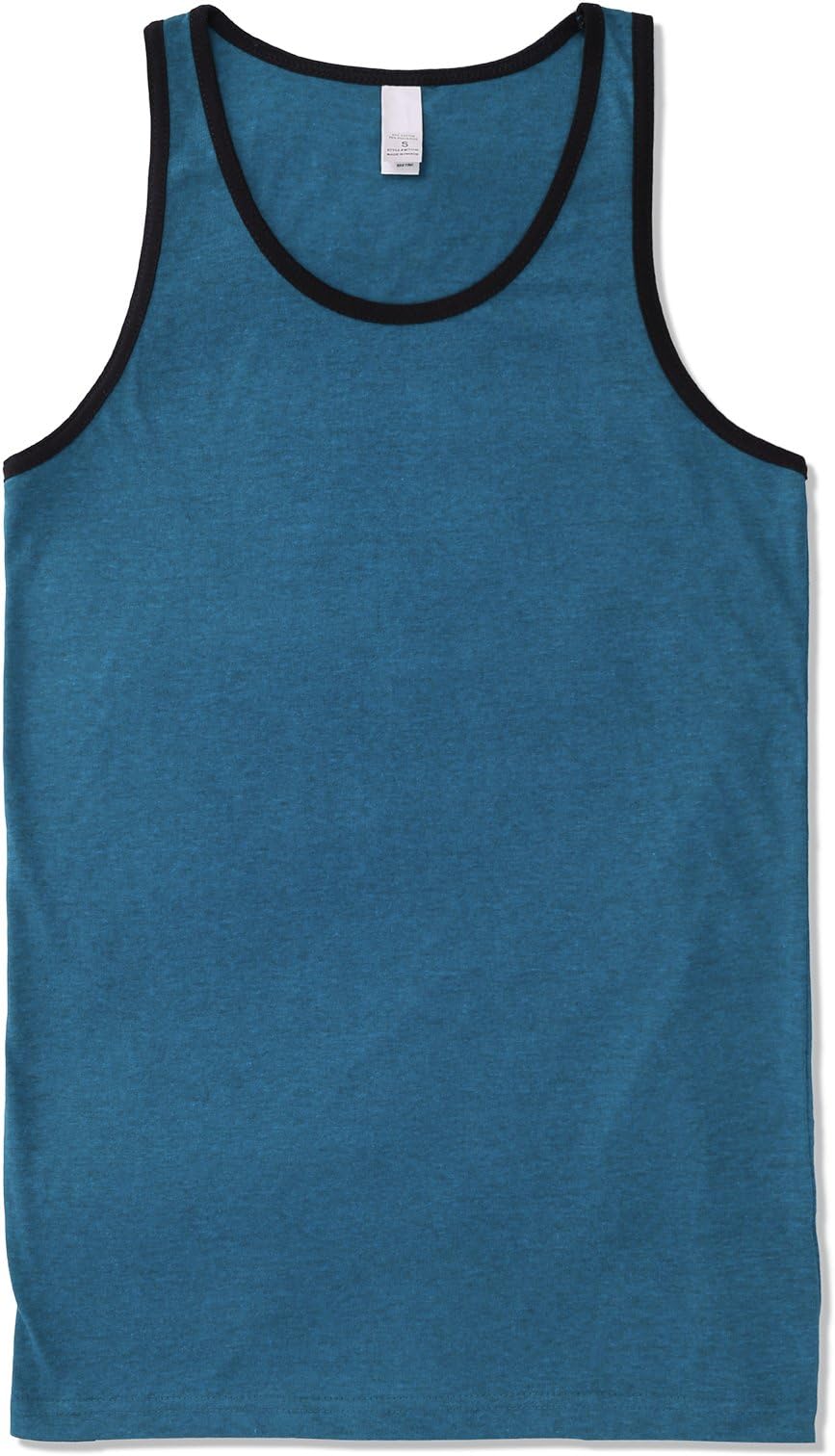 JD ApparelMen's Sleeveless Basic Tank Top Jersey Casual Shirts (Size Upto 3XL