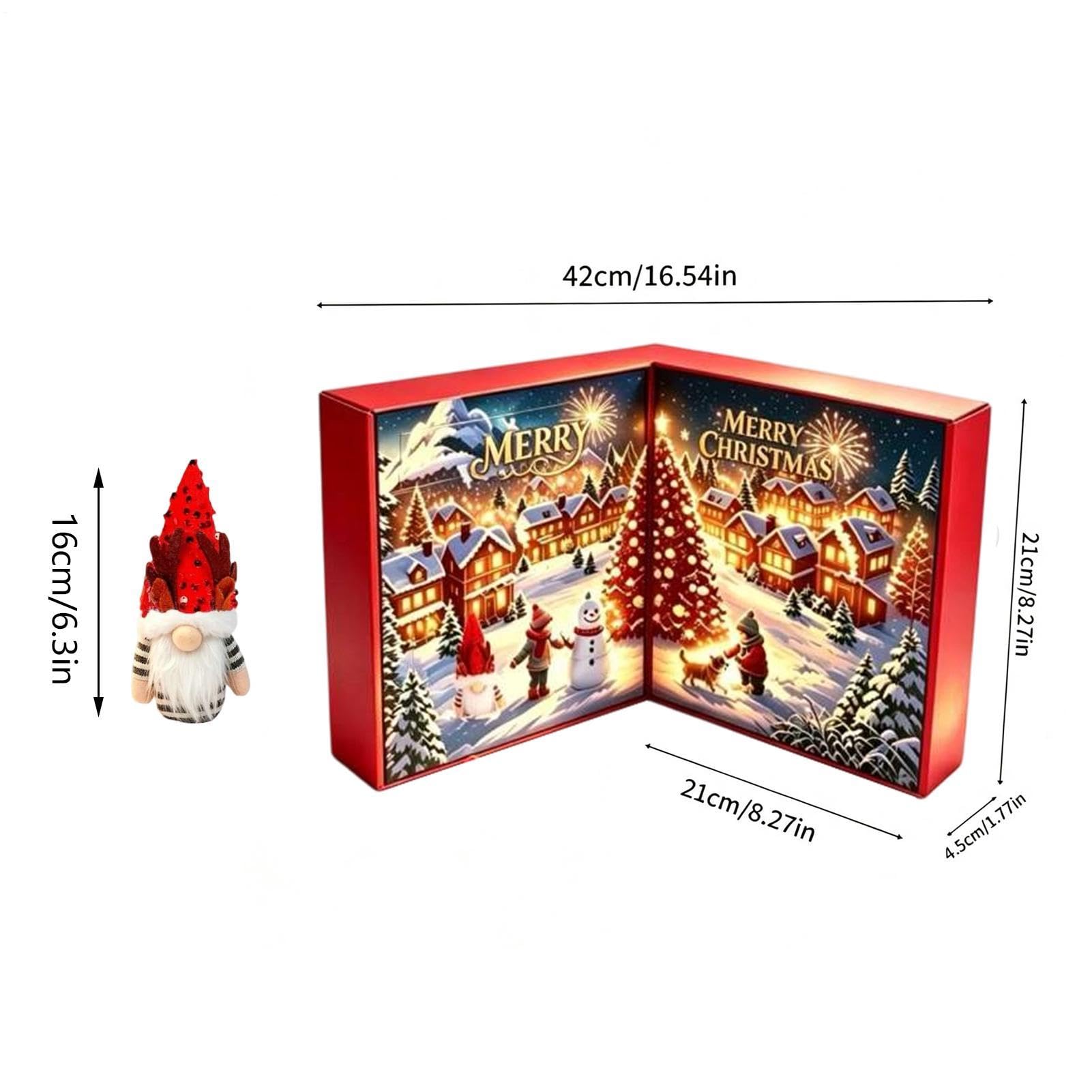 Countdown-Adventskalender bis Weihnachten Niedliche weihnachtliche