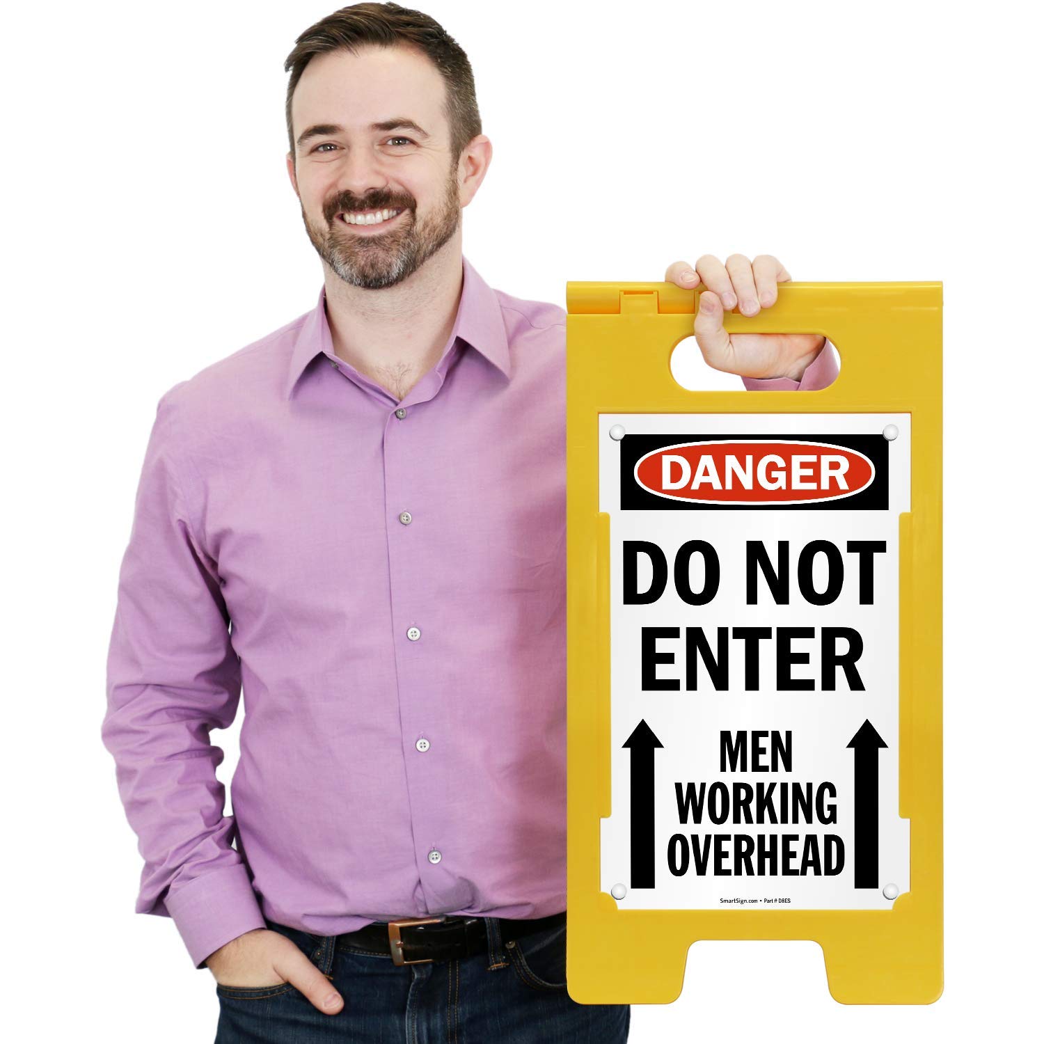 SmartSign 25 x 12 inch “Danger - Do Not Enter, Men Working