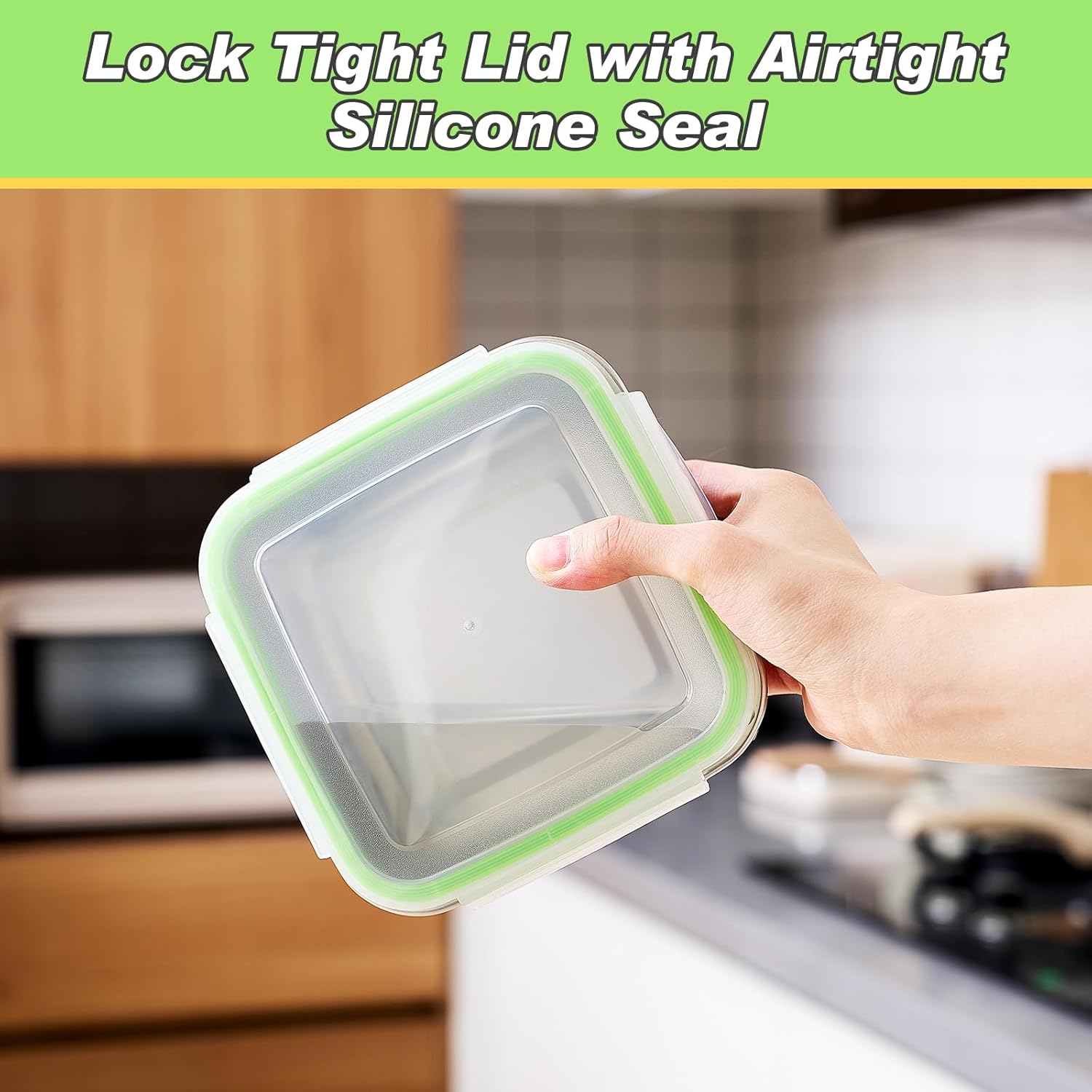 2 Pack Stainless Steel Sandwich Containers with Lids 25. 4 oz Metal Food Container for Lunch Boxes with Airtight Silicone Seal for Sandwiches and Snacks - Image 3