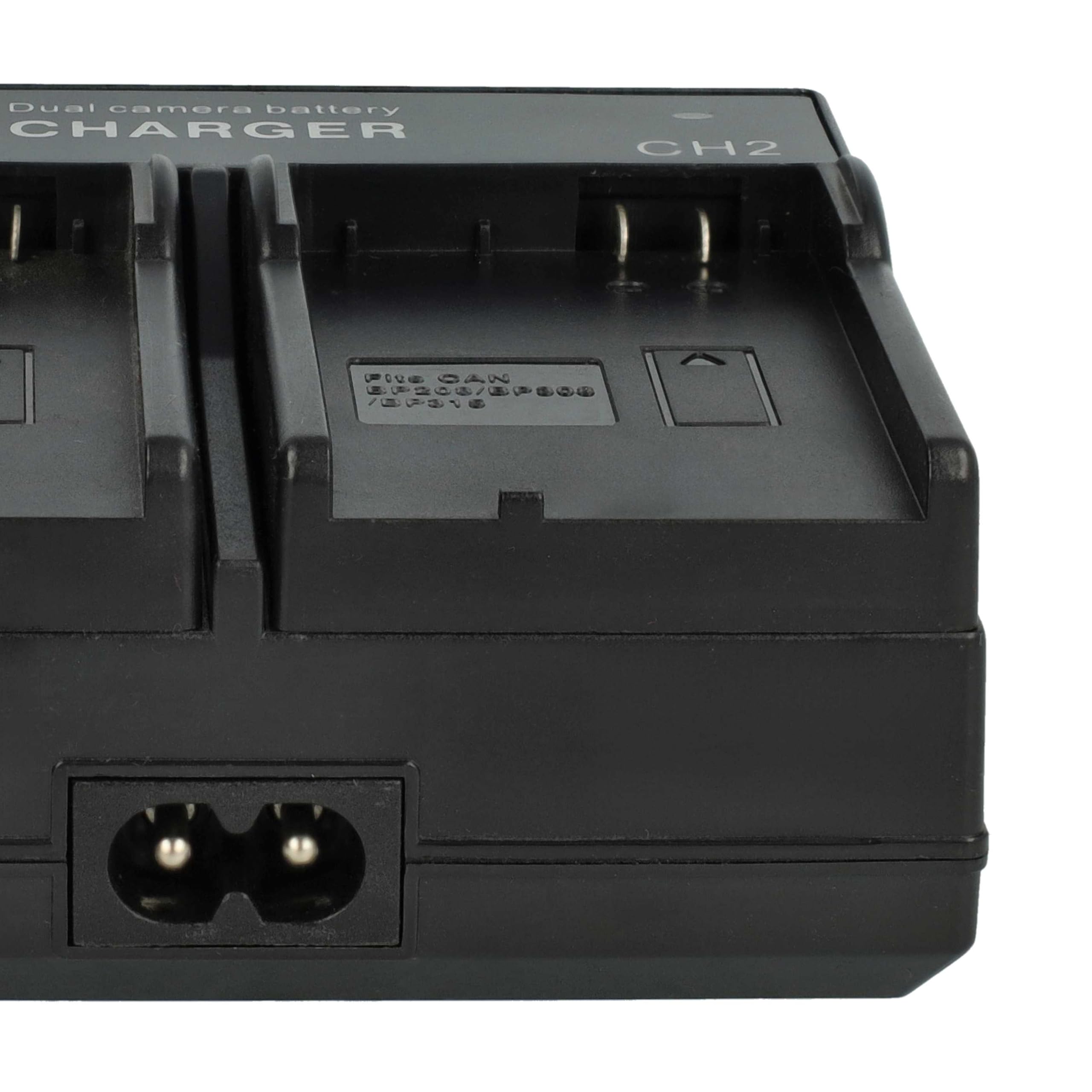 vhbw caricabatterie compatibile con Canon BP-208, BP-214, BP-218, BP-308, BP-310, BP-315 camera - Stazione di ricarica