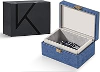 Vista 1 de KK6M-BL Faraday - Caja protectora para llavero, bloqueo de señal RFID, caja de blindaje para llaves de automóvil, jaula Faraday vintage antirrobo