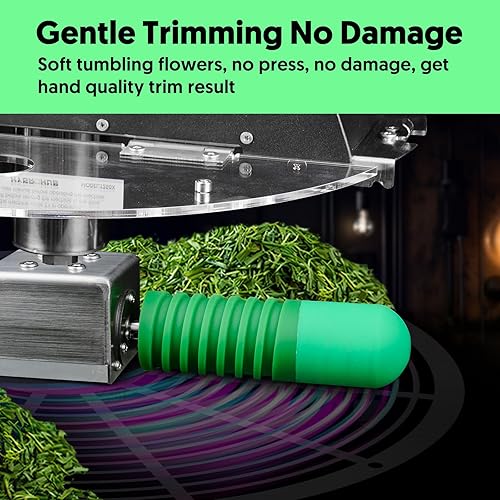 Miniatura 2 de Recortadora de brotes de 14 pulgadas, máquina eléctrica para recortar cuencos de hojas, sin daños en las plantas para cortar hojas, brotes, flores,