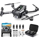 GPS Drone with 4K UHD Camera for Adults, TSRC Q7 Foldable FPV RC Quadcopter with Brushless Motor, Smart Return Home, Follow Me, 60 Min Flight Time, Long Control Range, Includes Carrying Bag