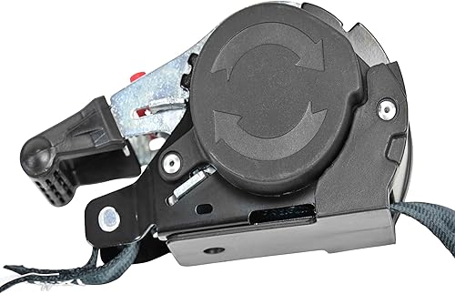 Miniatura 9 de Mytee Products Correas de trinquete retráctiles de 1 pulgada x 12 pies para E-Track - Correas de amarre retractables automáticas con 500 libras WLL