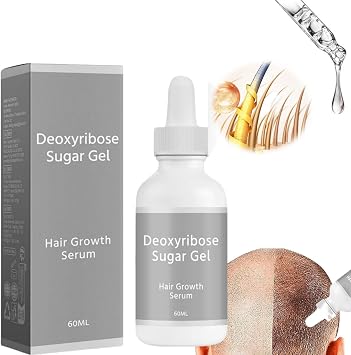 Deoxyribose Sugar Gel Hair Growth, 60ml Deoxy Ribose Sugar Spoiled Hair Growth, 2025 New Deoxyribose Hair Growth Serums, Scalp Hair Growth Oil, Hair Thickening Gel For Men And Women