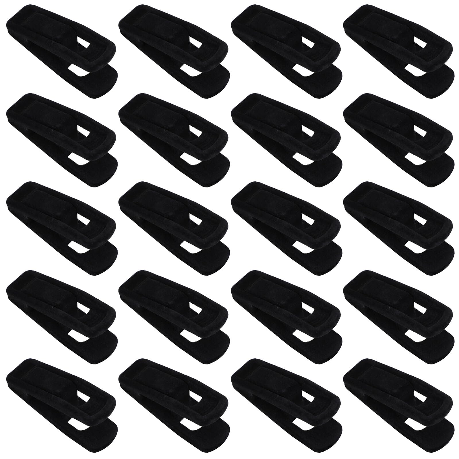 LABRIMP 50 Piezas Pinzas de Plástico para Secar Ropa, Pinzas de Terciopelo Antideslizantes para Perchas, Secado Interior y Exterior