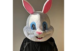Plush Bunny Costume Easter Bunny Animal Mask