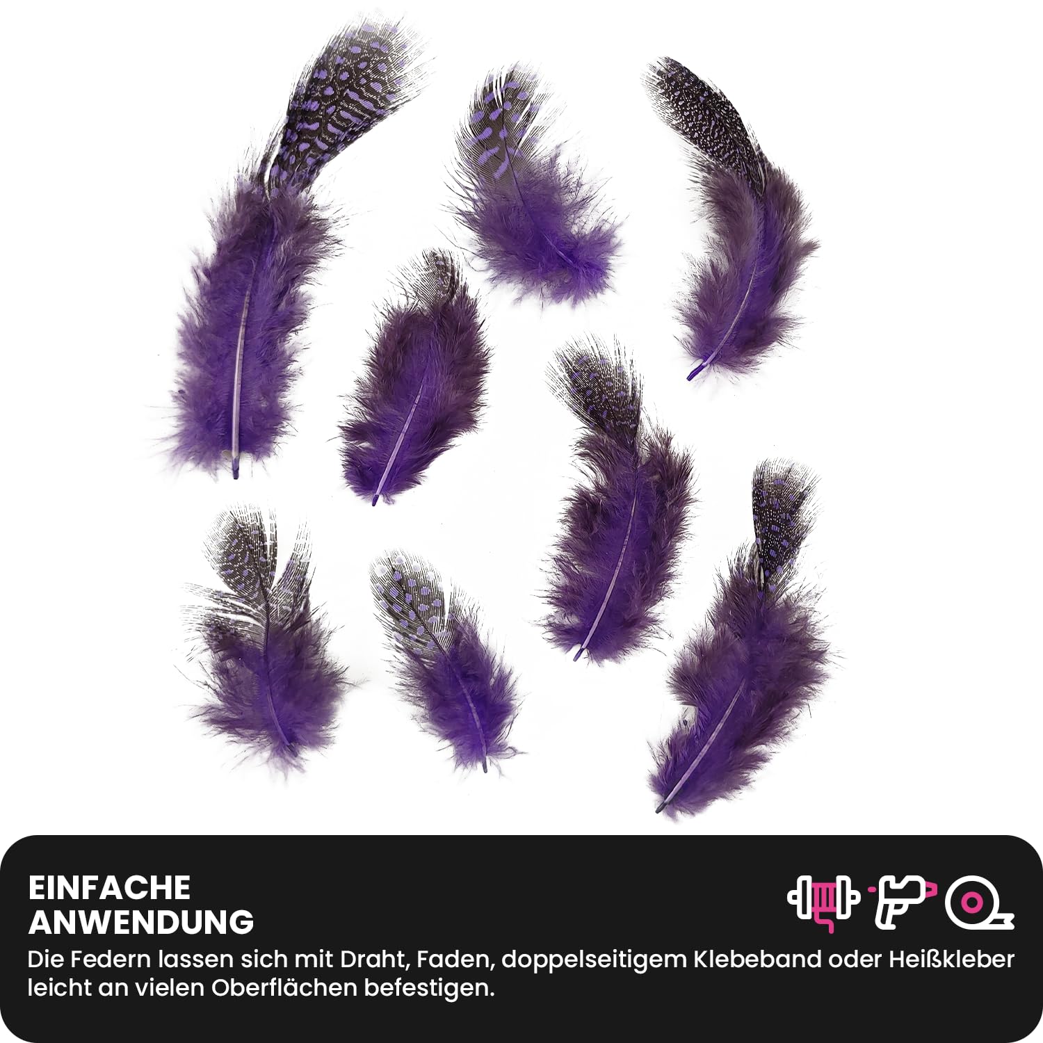 GoldRock Lot De 100 Plumes Colorées Pour Travaux Manuels, Plumes De Bricolage, Coiffe Indienne Pour Enfants, Accessoires De Bricolage Pour Boucles D'oreilles, Mariage, Attrape-rêves, Plumes De Coiffe