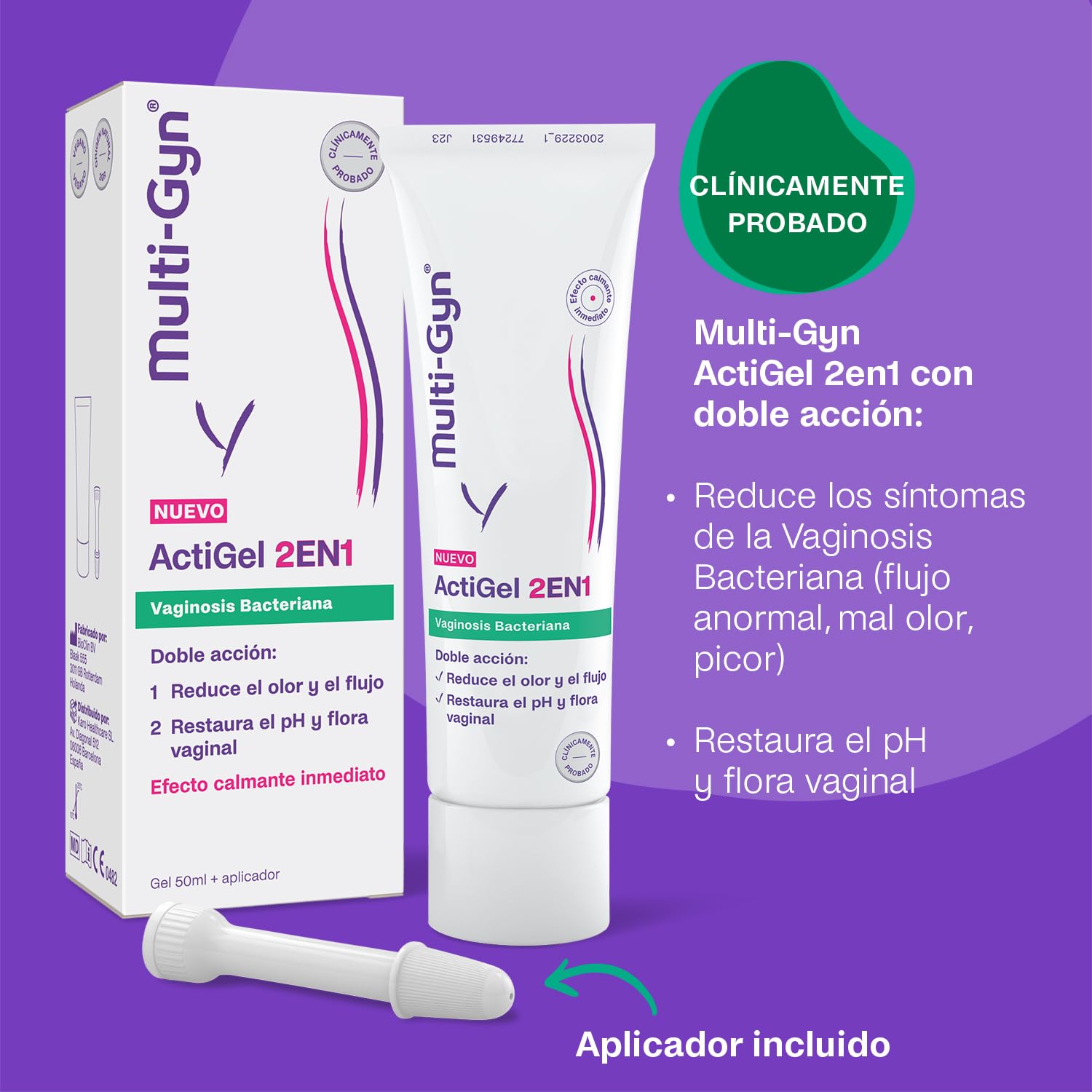 MULTI-GYN ACTIGEL 2 IN 1 prevents bacterial vaginosis 50 ml : Amazon.de:  Drogerie & Krperpflege